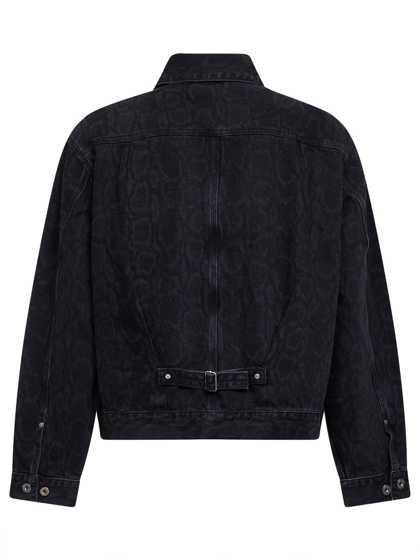 Giacca Belmar Jacket in denim stampato nero