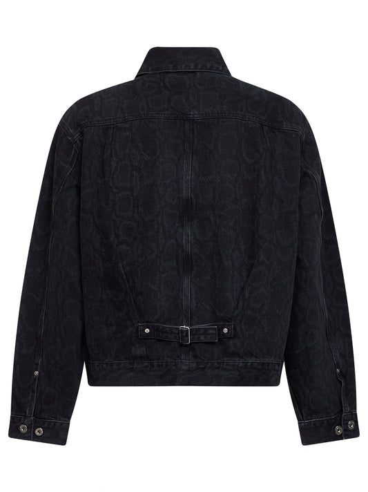 Black printed denim Belmar Jacket