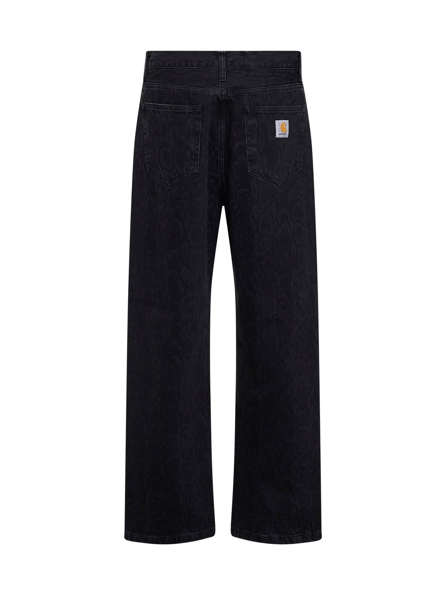 Jeans Landon in denim stampato nero