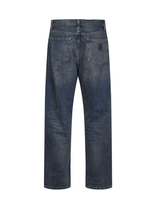 Blue Aaron five-pocket jeans