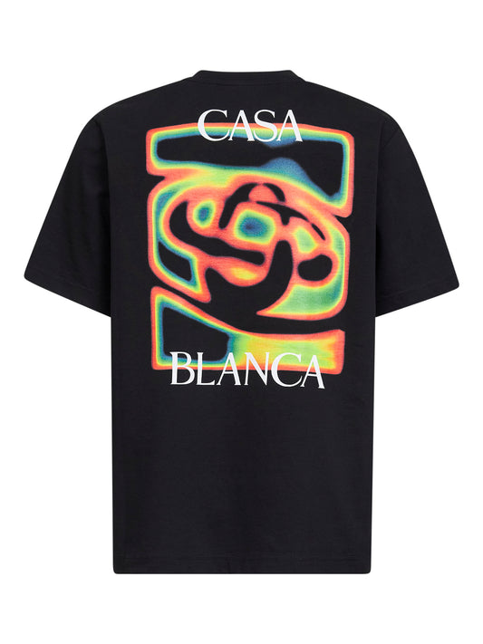 Black Heat Map Logo T-shirt