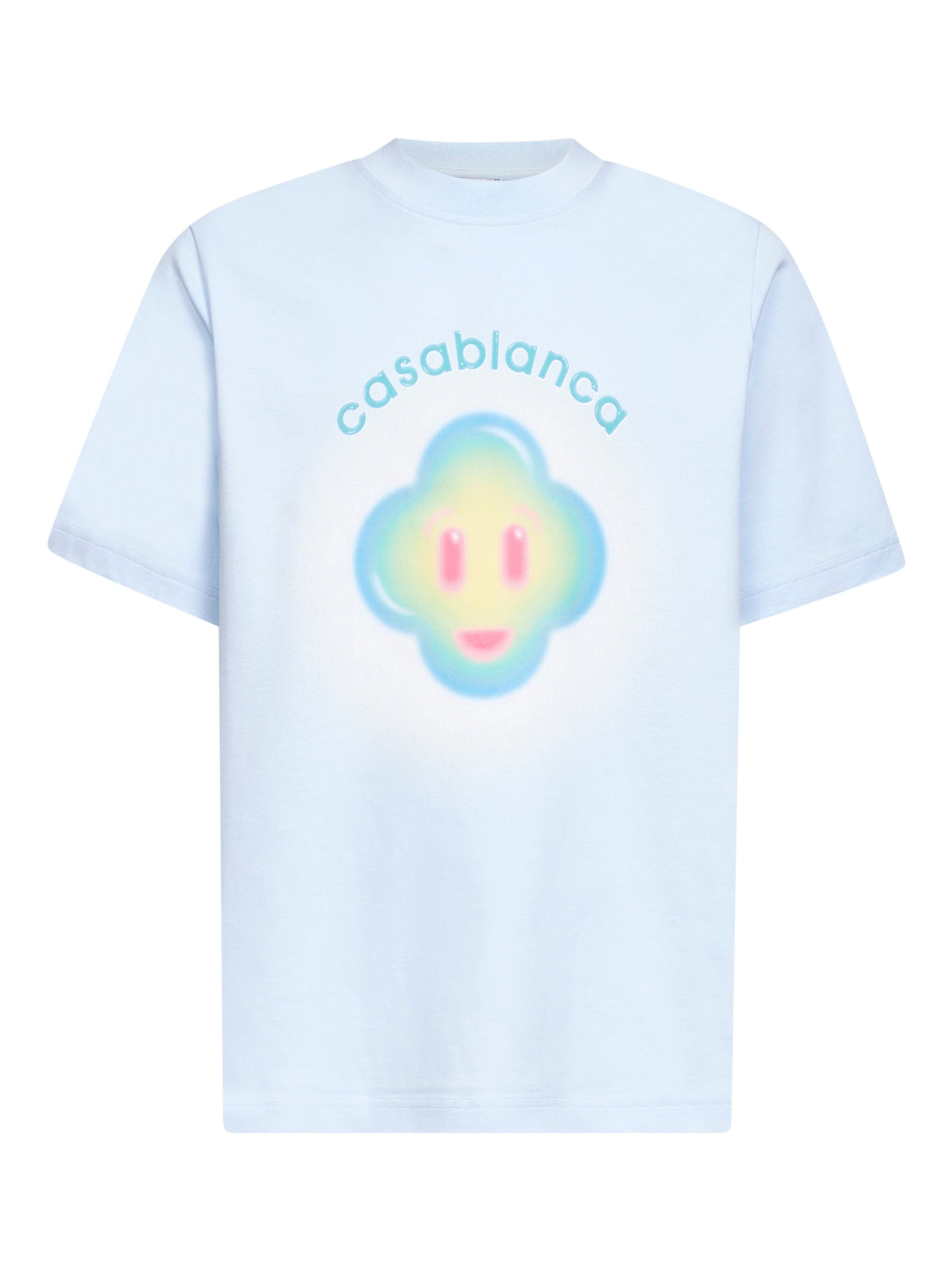 Light blue Airbrush Smiley T-shirt