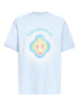 Light blue Airbrush Smiley T-shirt