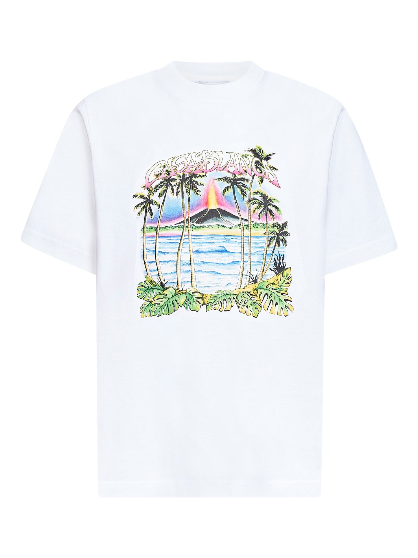 White Volcano Printed T-shirt