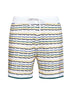 Shorts Tuck Stitch in cotone all'uncinetto bianco