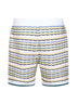 Shorts Tuck Stitch in cotone all'uncinetto bianco
