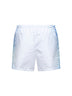 Shorts da mare stampati in tessuto tecnico bianco