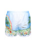 Shorts da mare Aloha in tessuto tecnico stampato