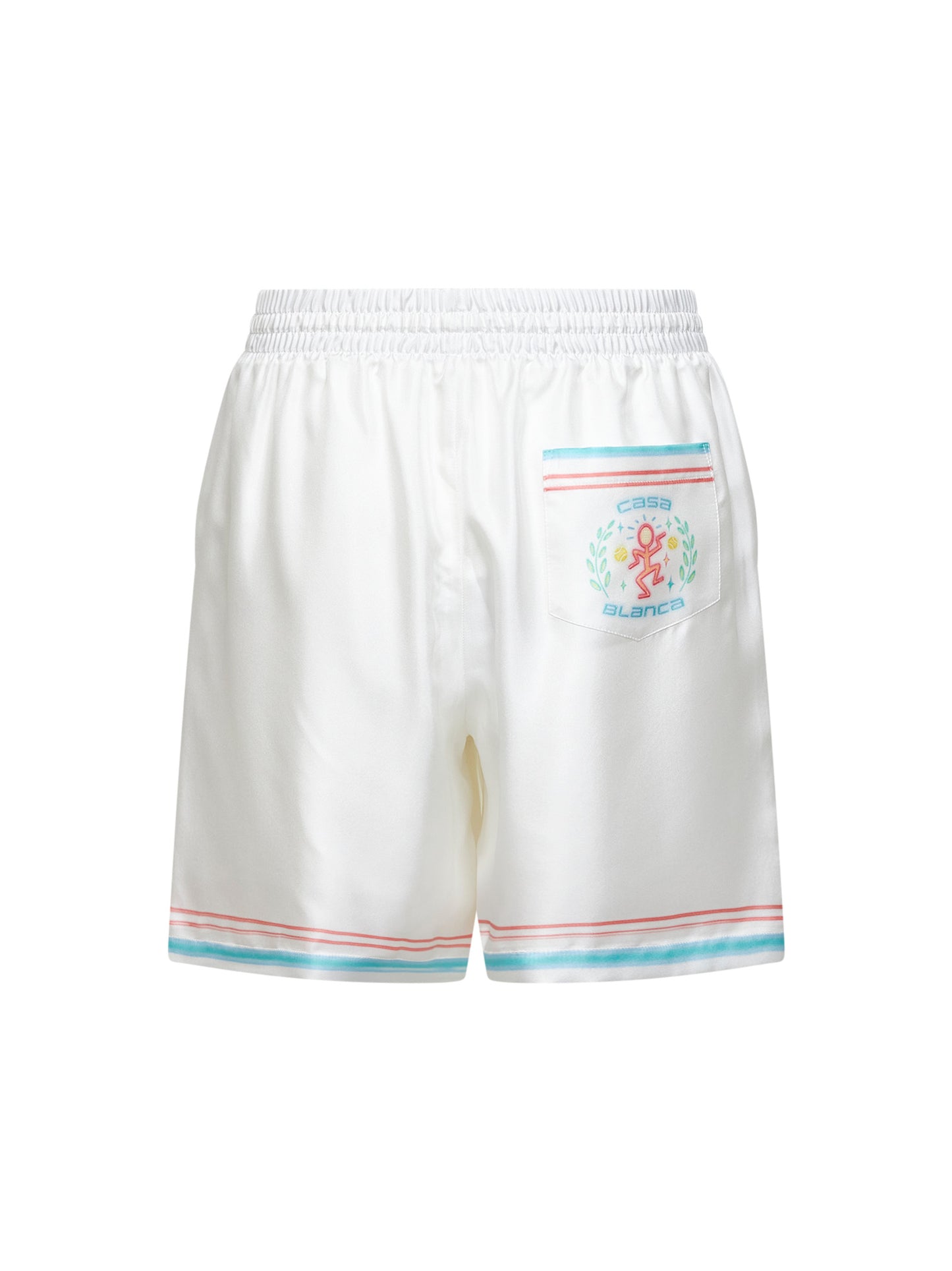 Shorts Dance Joy in twill di seta bianco