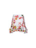 Minigonna Lush in cotone stampa floreale bianco