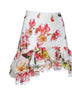 Minigonna Lush in cotone stampa floreale bianco