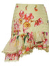 Minigonna Lush in cotone stampa floreale giallo