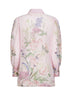 Pink printed cotton blend Aster blouse