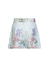 Shorts con cintura Pansy in misto cotone stampato azzurro