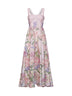 Abito lungo Crissy in misto cotone stampato rosa