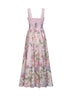 Abito lungo Crissy in misto cotone stampato rosa