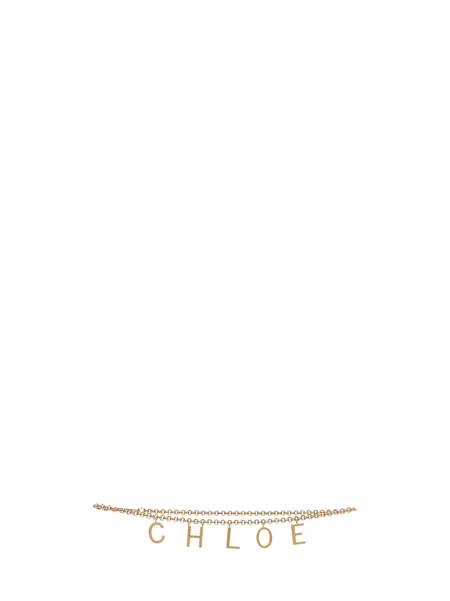 Gold Chloé Letters jewelry belt