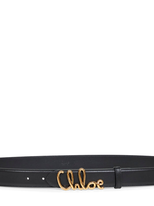 Black Chloé Iconic leather belt