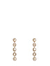 Gold brass Chloé Script drop earrings