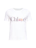 T-shirt baby fit con logo in jersey di cotone bianco
