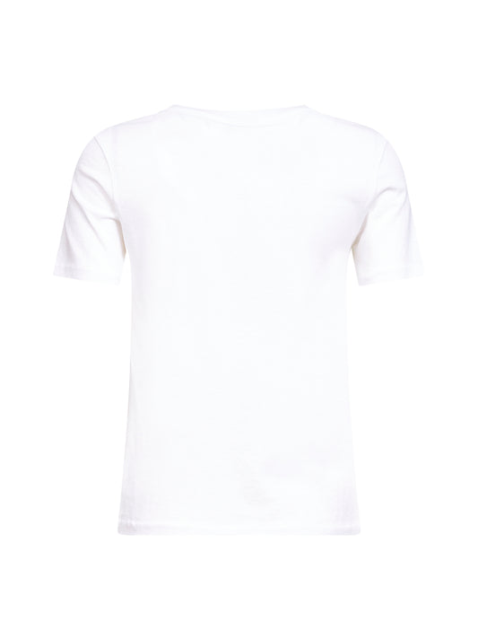 T-shirt baby fit con logo in jersey di cotone bianco