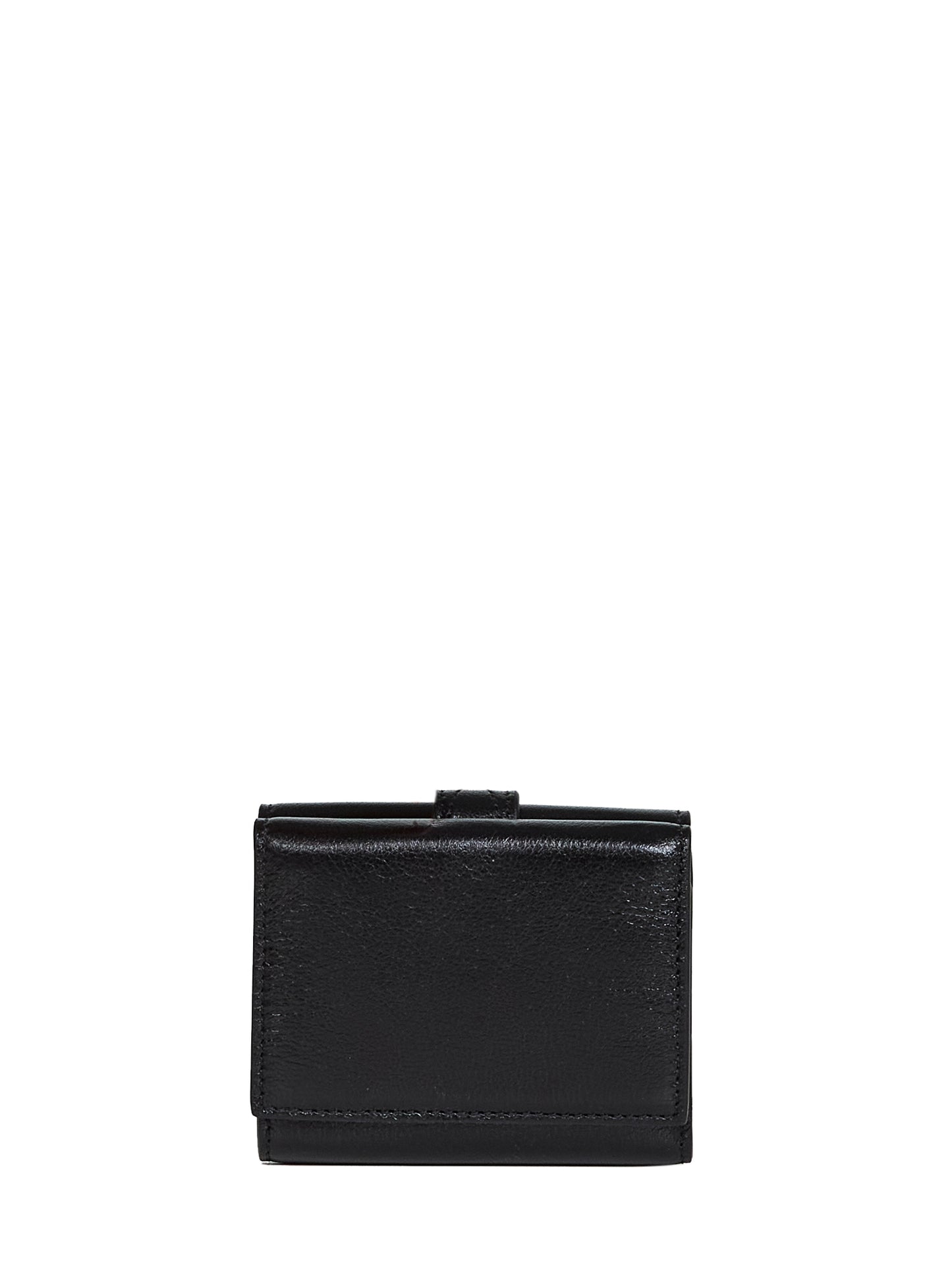 Black Paddington mini tri-fold wallet