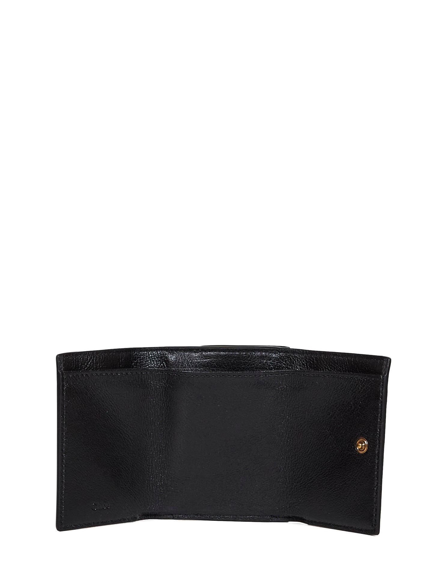 Black Paddington mini tri-fold wallet