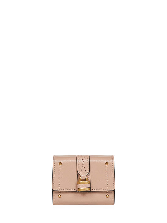 Earthy pink Paddington mini tri-fold wallet