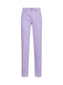 Jeans dritti in denim lavanda