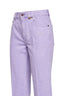 Jeans dritti in denim lavanda
