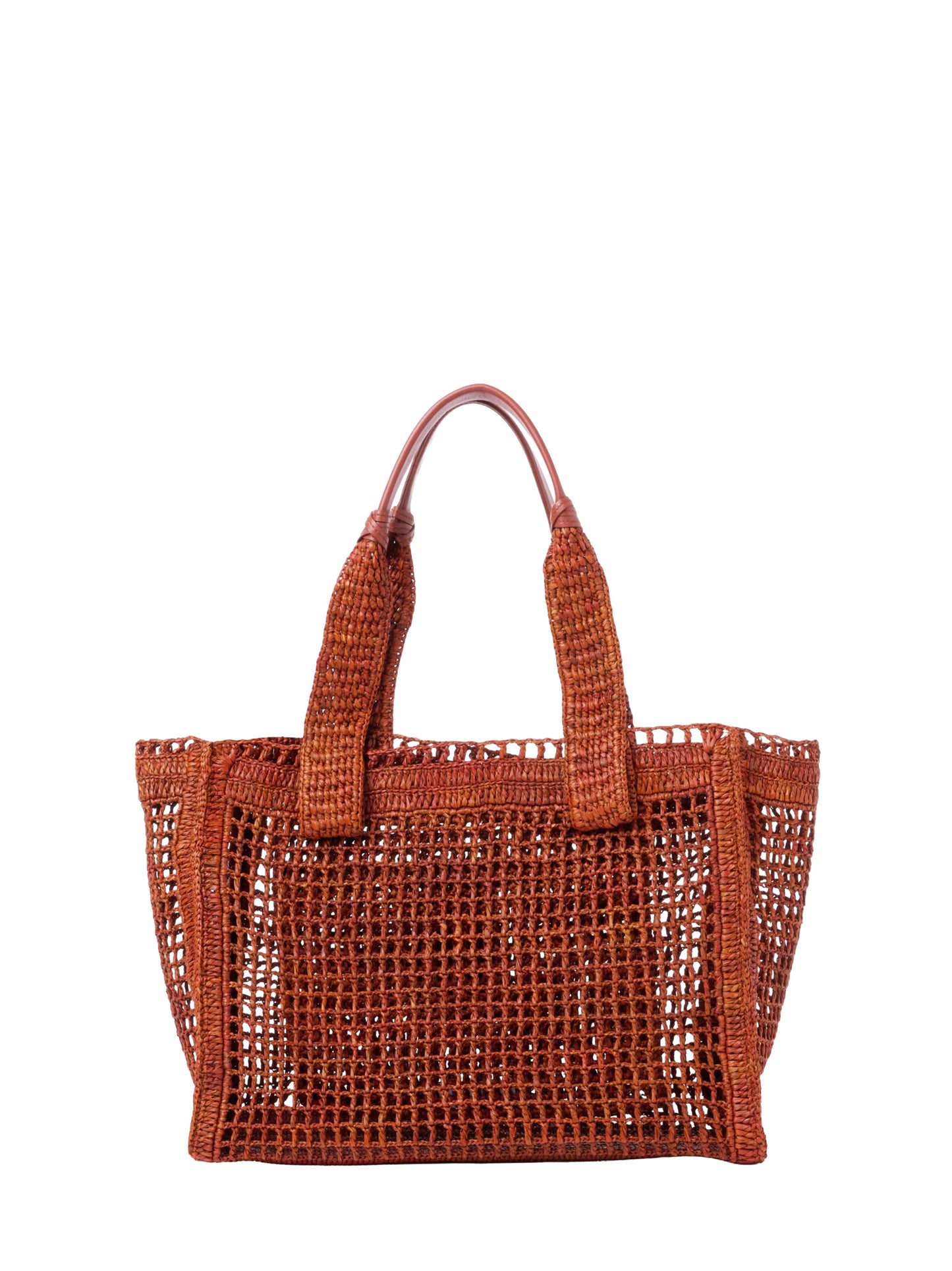Clay brown Summer Banana east-west tote bag