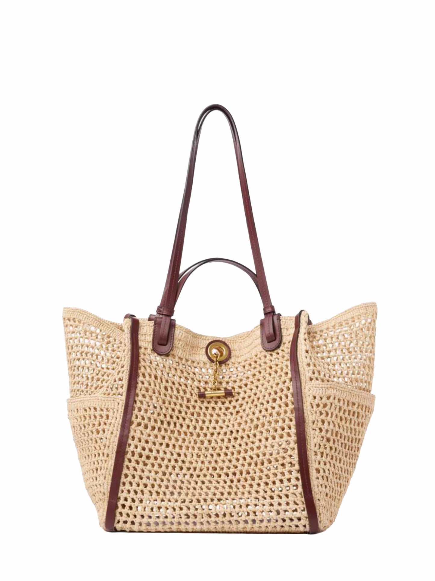 Borsa a spalla e a mano Chloé Iconic sabbia