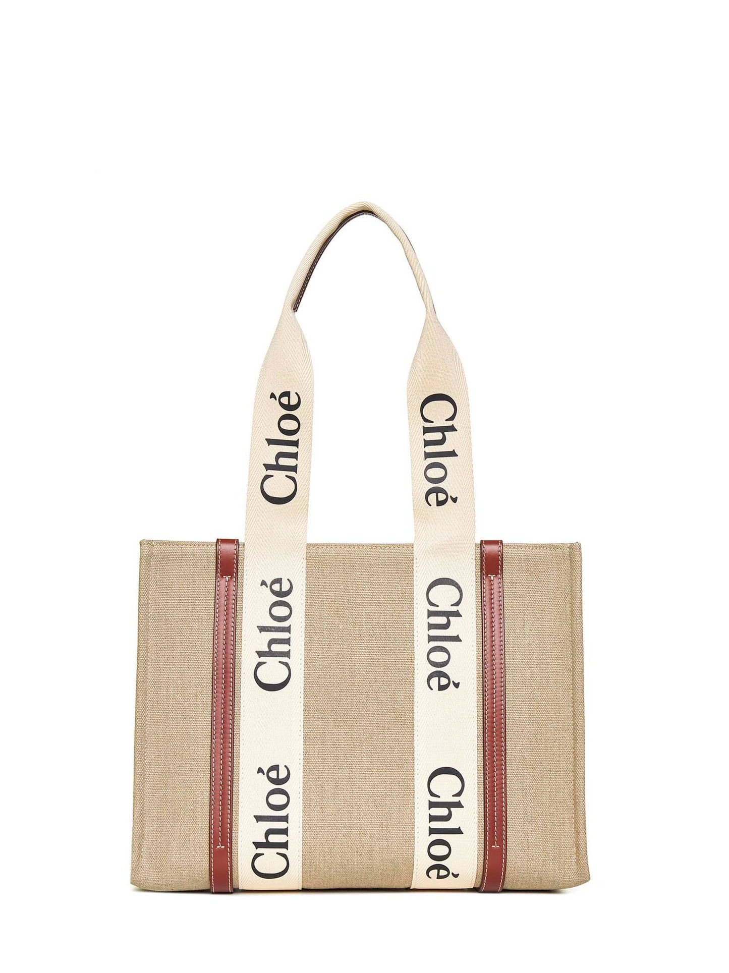 Woody linen tote bag Chloè