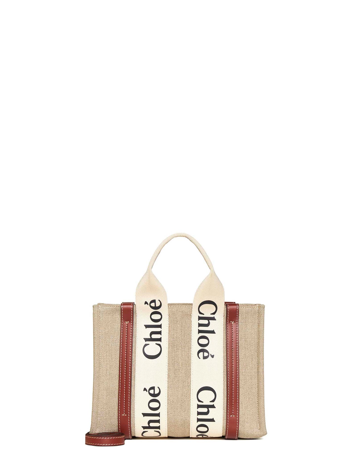 Small Woody Tote Bag in Linen