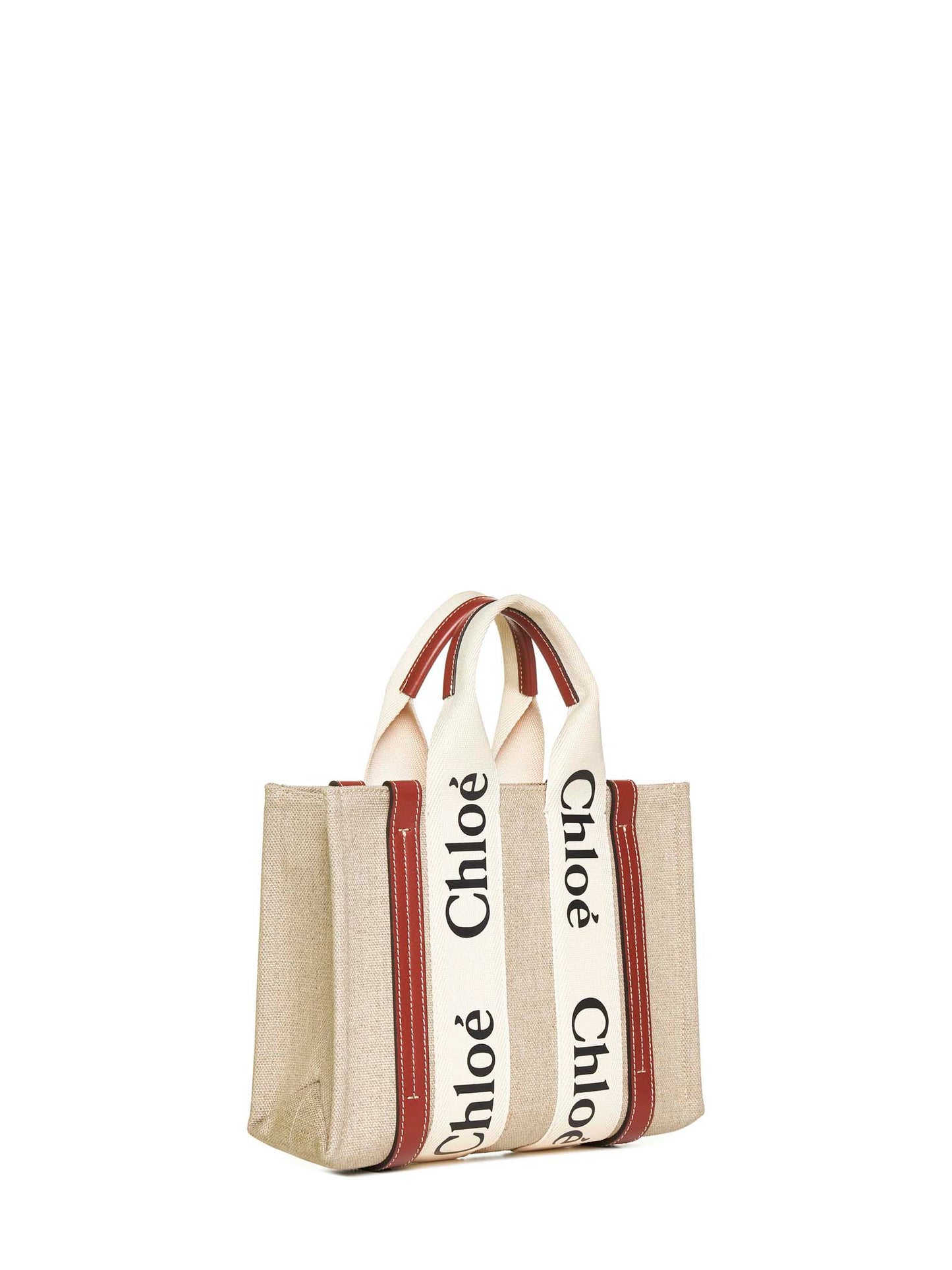 Small Woody Tote Bag in Linen