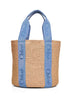 Ashes blue Woody large basket bag