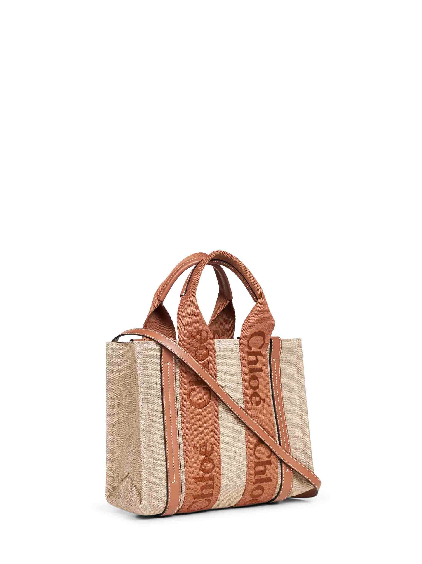 Dusty tan Woody small tote bag