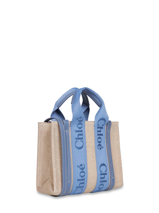 Ashes blue Woody small tote bag