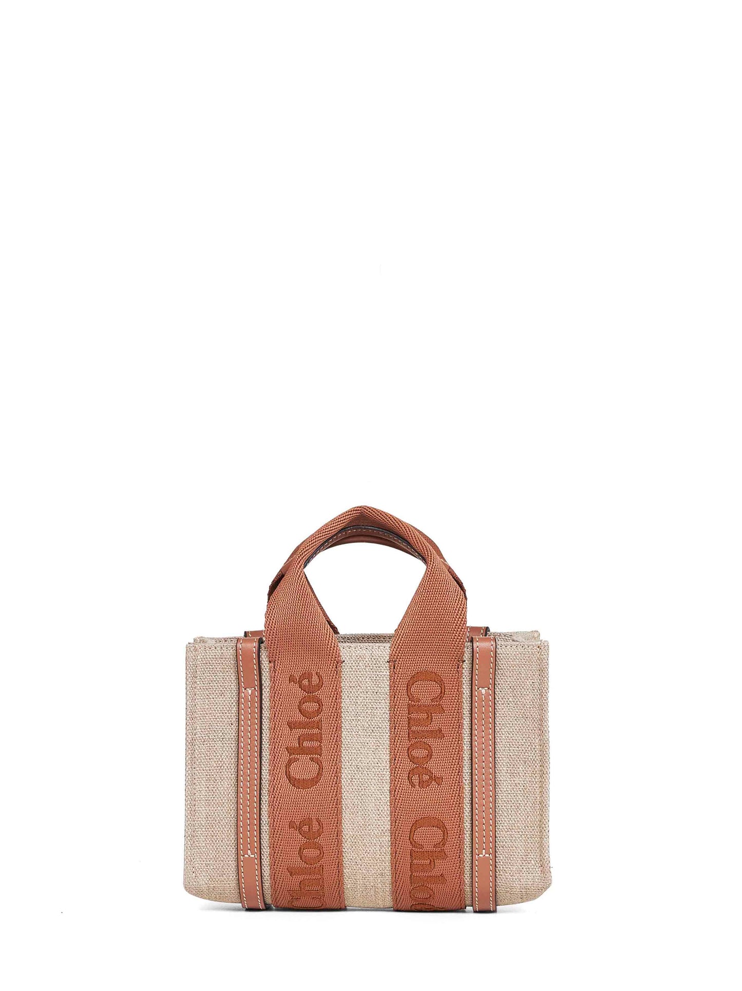 Dusty tan Woody mini tote bag
