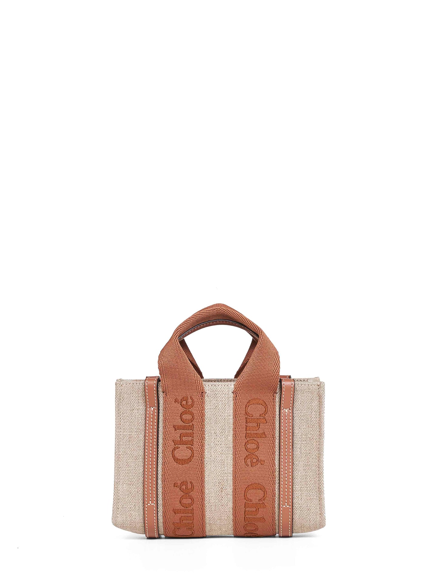 Dusty tan Woody mini tote bag
