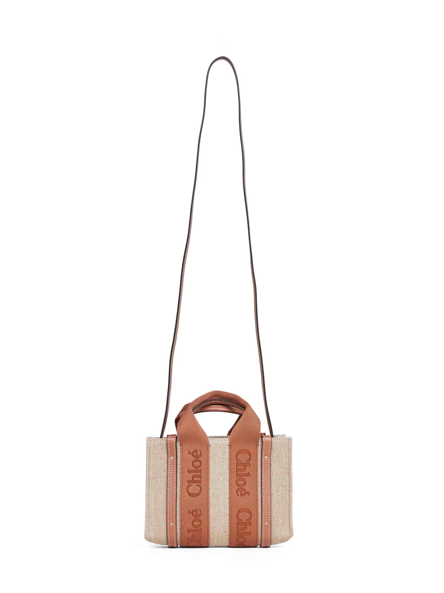Dusty tan Woody mini tote bag