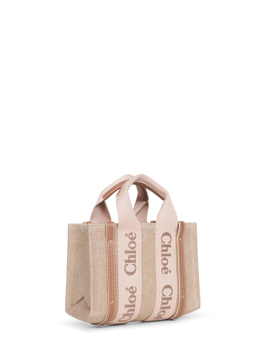 Tote bag mini Woody beige