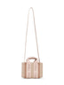 Blushy beige Woody mini tote bag
