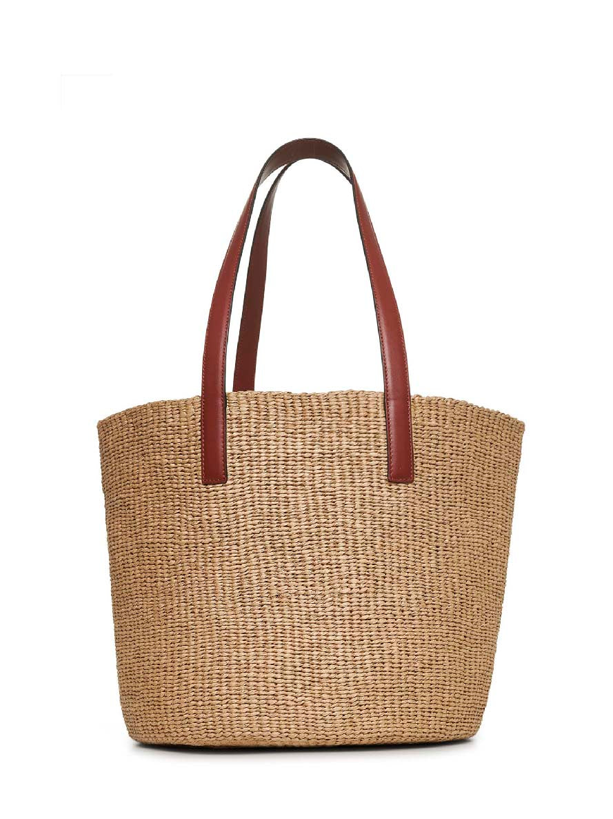 Borsa cesto grande Horse Medal beige