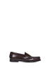 Burnt polished fumè leather Rowley loafers