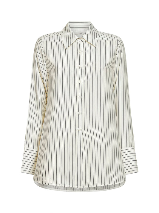 Striped silk shirt