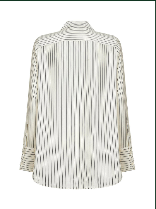 Striped silk shirt