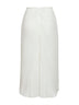White plissé midi skirt