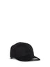 Black gabardine logo baseball cap