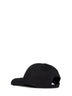 Black gabardine logo baseball cap